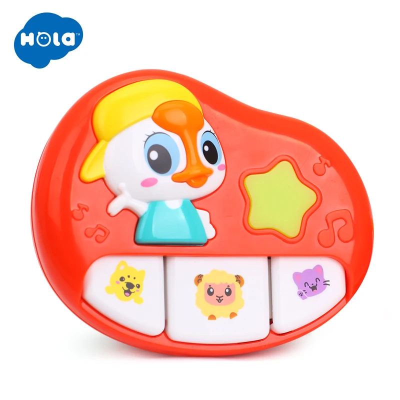 HOLA TOYS 3111C детская коляска бар музыкальная игрушка животное ферма мобильное