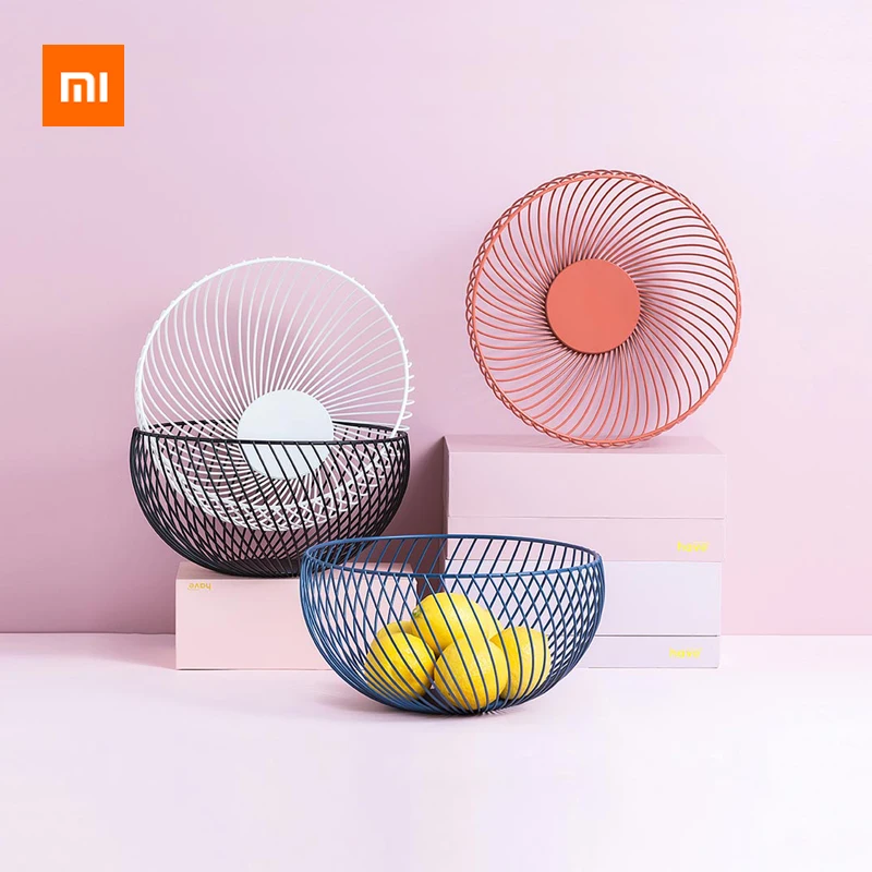 Xiaomi есть Фантастическая домашняя саржевая корзина для фруктов размер костюм снек корзинка для конфет для гостиной настольный кухонный Органайзер корзина
