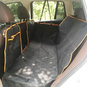 

Dog Car Seat Cover View Mesh Waterproof Pet Carrier Car Rear Back Seat Mat Hammock Cushion Protector With Zipper And Pockets