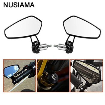 

7/8" 22mm Bar End Rear Mirrors Motorcycle rearview mirror for kawasaki zzr250 zzr400 zzr600 klr650 vn 1500 vulcan 1600 ninja