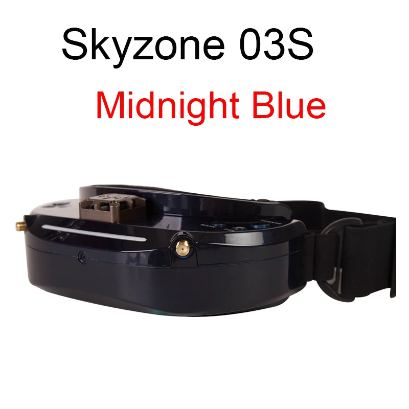 Skyzone SKY03 SKY03O O светодиодный SKY03S 03O 03 S 5,8 ГГц 48CH разнообразие FPV очки поддержка OSD DVR HDMI с головой трекера вентилятор светодиодный для RC - Цвет: SKY03S Midnight Blue