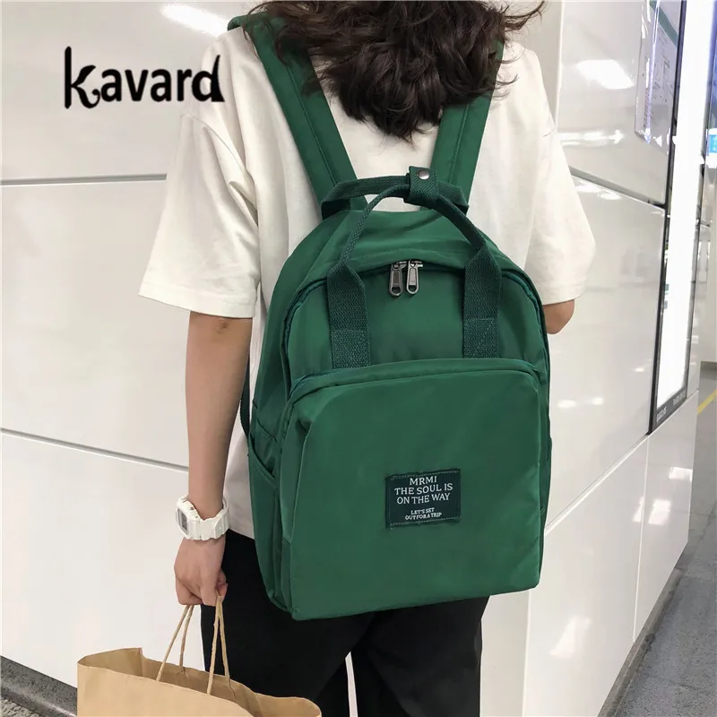 Роскошный женский рюкзак знаменитый Kavard Зеленый Рюкзак 2019 Mochila Feminina Escolar школьная