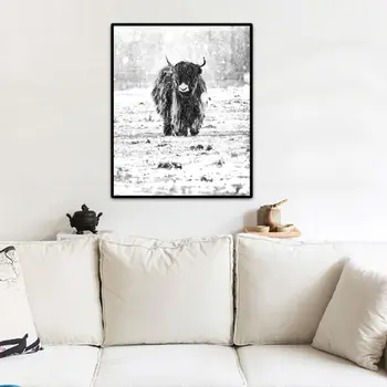 

Cow DIY Oil Painting Paint By Numbers Kits with Brushes Acrylics Painting Kits GXMA