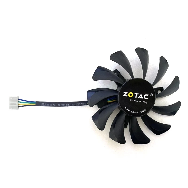 Вентилятор для видеокарты Zotac GTX 660Ti 650Ti Boost 970 сменный вентилятор 75 мм 4 контакта