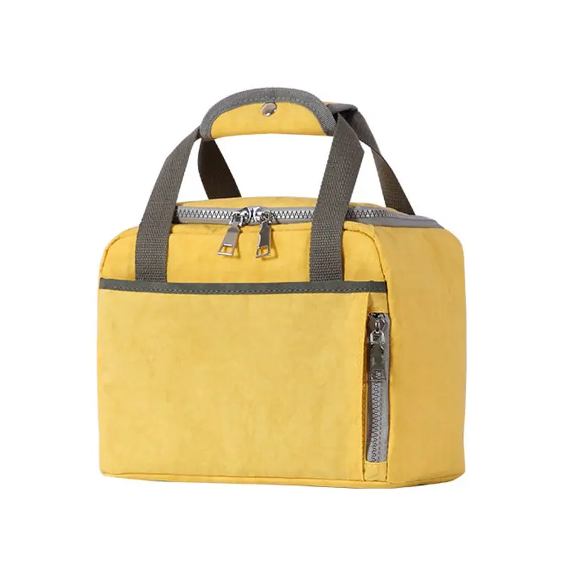 

High Quality Waterproof Nylon Insulation Bag Casual Style Multipurpose Student School Lunch Box Bag Outdoor Camping Picnic Bag