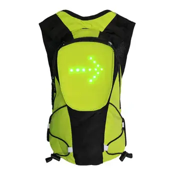 

LED Wireless Remote Control Cycling Warning Light Turn Signal Light Backpack 5 Signals Sports Backpack Safe Riding Equipment