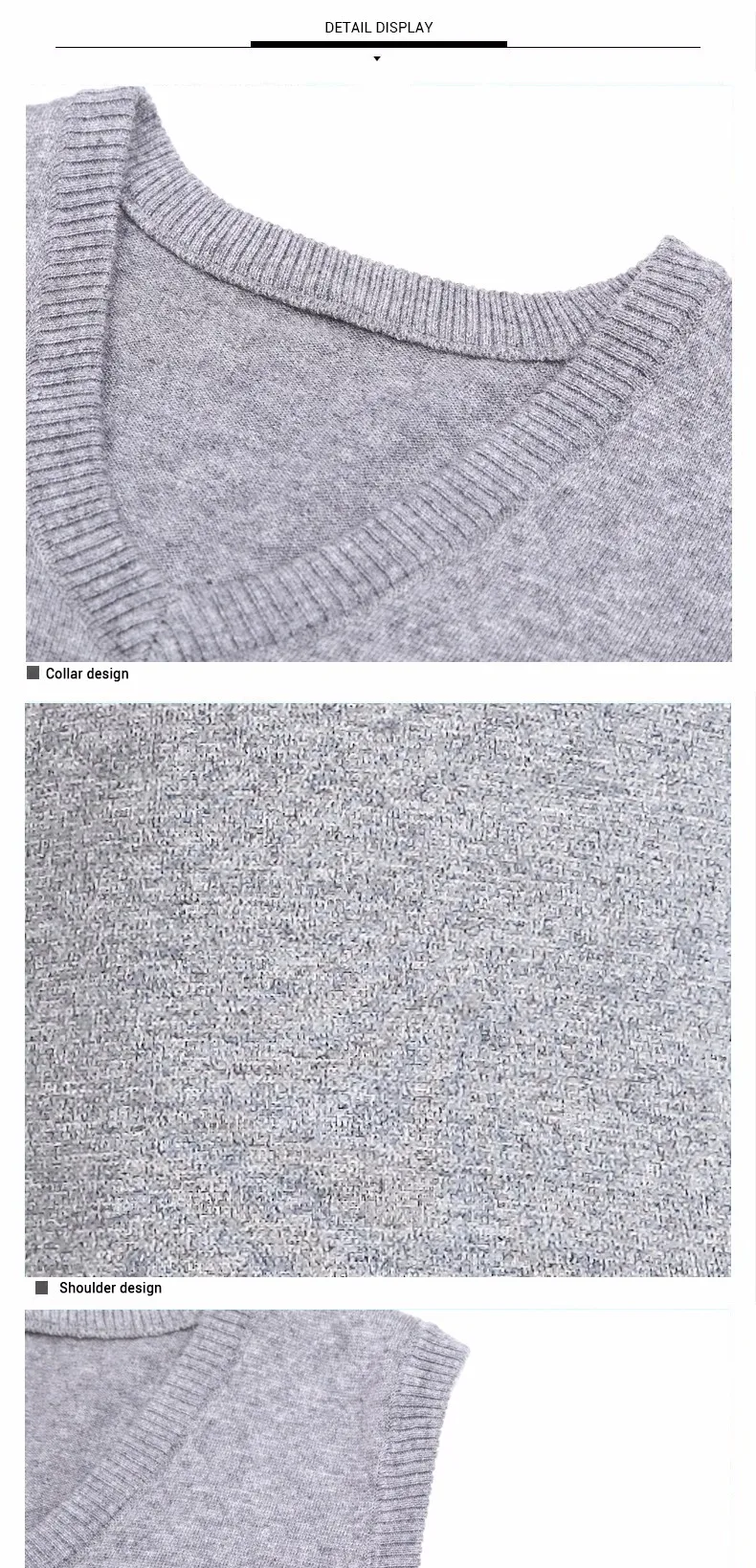 Высококачественный модный вязаный жилет, зимний мужской пуловер, вязаный свитер без рукавов с v-образным вырезом, повседневные мужские свитера и пуловеры