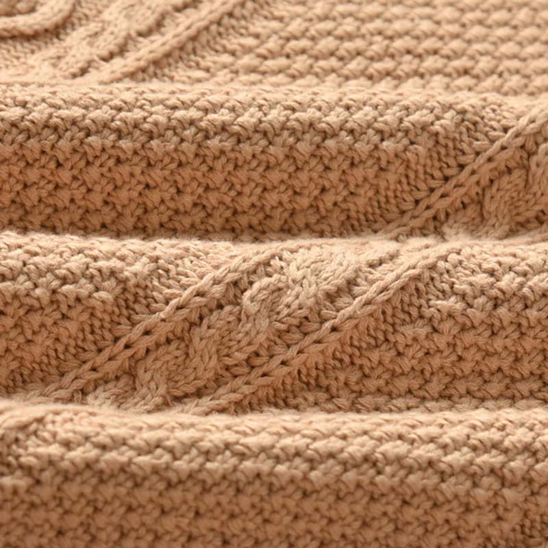 Осенне-зимний свитер для мальчиков хлопковый детский вязаный однотонный пуловер с круглым вырезом Свитера для малышей Топ для детей от 24 месяцев до 6 лет