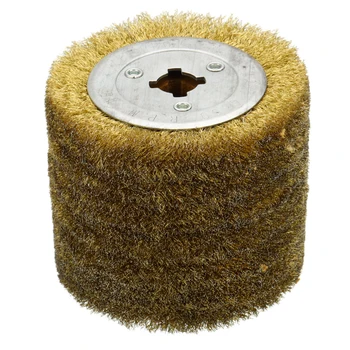 

1 Piece Stainless Steel Wire Brush Wheel Wood Open Paint Polishing Deburring Wheel For Electric Striping Machine