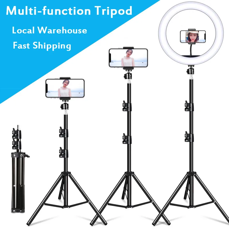 1/4 Screw Head Tripod Univeral Aluminum Selfie Tripod For Photography
