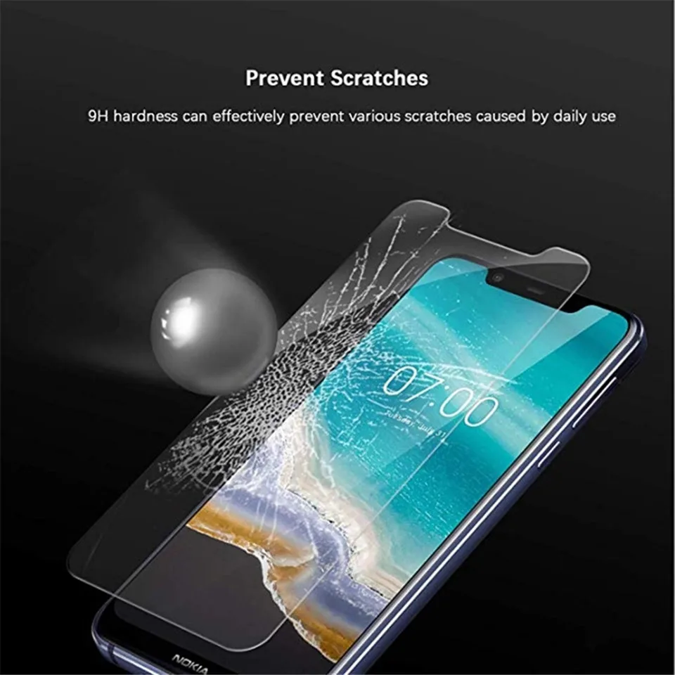 

2pcs Tempered glass scrren protector for Nokia 9 2.2 3.2 4.2 2 3 5 2018 9H 2.5D 0.3mm clear protective glass film free shipping