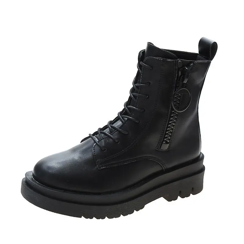 2020 Autumn Winter New Martin Boots Women's Short Boots Fashion White Shoes Warm Thick Bottom Inner Increase Women's Shoes