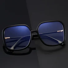 Марка Анти голубой свет очки рамки для мужчин и женщин большой Sqaure рамки ретро леопард оптический бренд Модные компьютерные очки s083