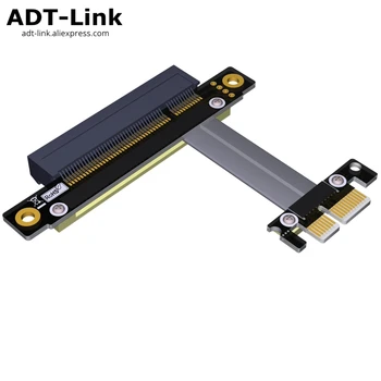 

Pci-e x8 x1 extension Cable for x1 pcie 1x to 8x support network card SSD hard disk card ADT pci express 3.0 1x 8x 8G/bps