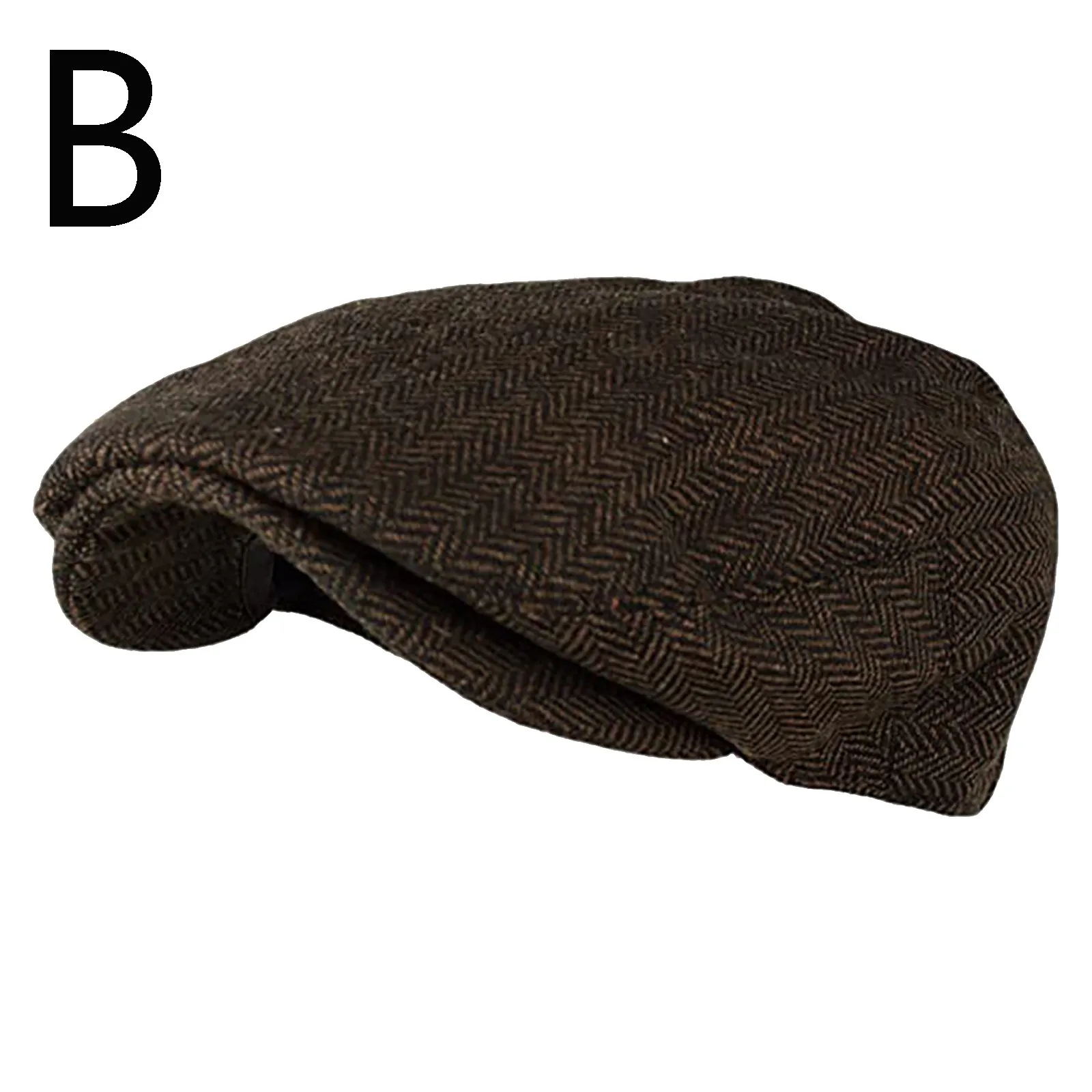Men Women Soft Plaid Retro Hats Casul Breathable Winter bonnet Warm Comfort Beret