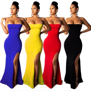 

BacklakeGirls Plus Size African Prom Dresses 2019 Ever Pretty Flexible Strapless Mermaid Long Dress Cheap Party Gowns