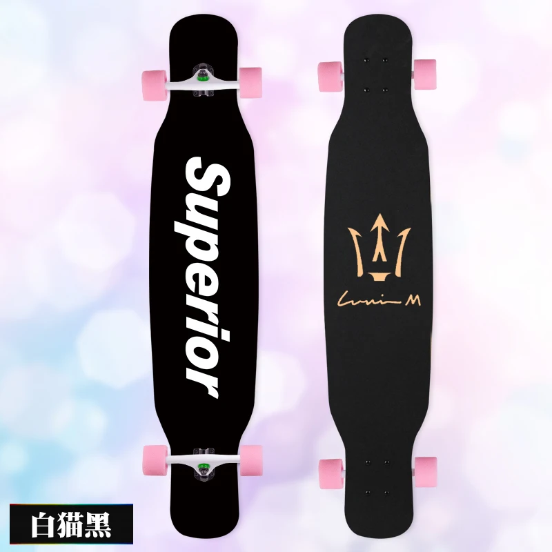 MS414 Dream Ⅰ 117 см/46in многоцветная печать Griptape dancing Street Longboard Abec-9 высокоскоростной хромированный стальной подшипник - Цвет: 06