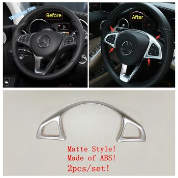 

Lapetus Car Styling Steering Wheel Sticker Cover Styling Trim Fit For Mercedes Benz E Class W213 / C Class / GLC 2016 - 2020