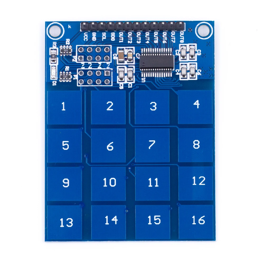 TTP229 16-Way 5 шт. TTP223B/TTP224/TTP226/TTP229 1/4/8/16 канальный цифровой емкостной переключатель сенсорный Сенсор модуль для Arduino - Цвет: TTP229 16-Way