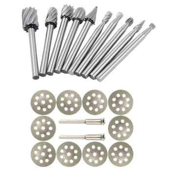 

Tungsten Carbide Metal Cutting Carving Grinding Cutter Burr Set for Dremel Tool