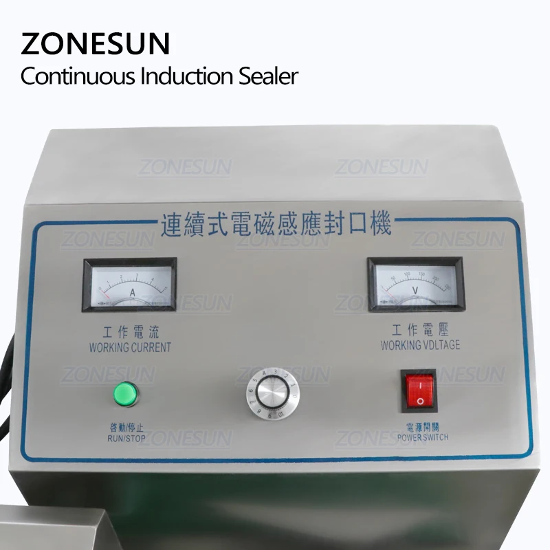 Настольный герметик ZONESUN для непрерывной индукции из нержавеющей стали