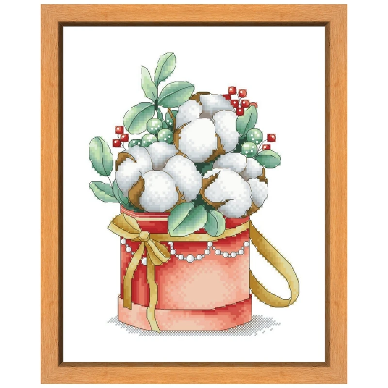 Fairy cartoon cross stitch package rose 18ct 14ct 11ct white fabric cotton silk thread embroidery DIY
