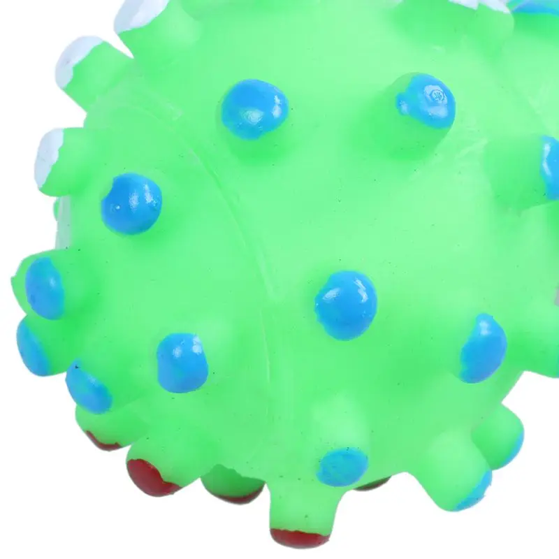 Textured Paw Print Bone Design Rubber Squeaky Pet Dog Toy