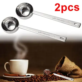 

Coffee Scoop 15ml 30ml Stainless Steel Coffee Spoon Long Metal Sugar Powder Tea Scoop Kitchen Measuring Spoon Coffee Accessories