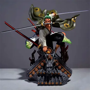 

50CM Anime Statue Roronoa Zoro GK Kimono Ver PVC Action Figure Collection Model Toy X3458