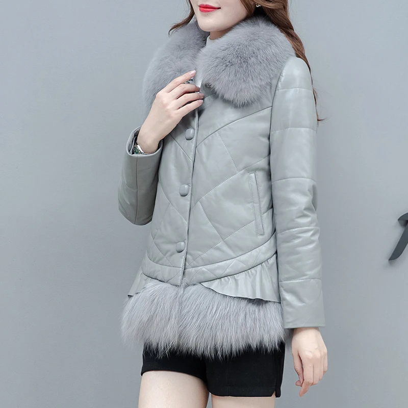 mujer invierno 2019 Warm winter coat women Parka Coat Leather Jacket Zipper Overcoat Outwear chaqueta ropa | Женская одежда