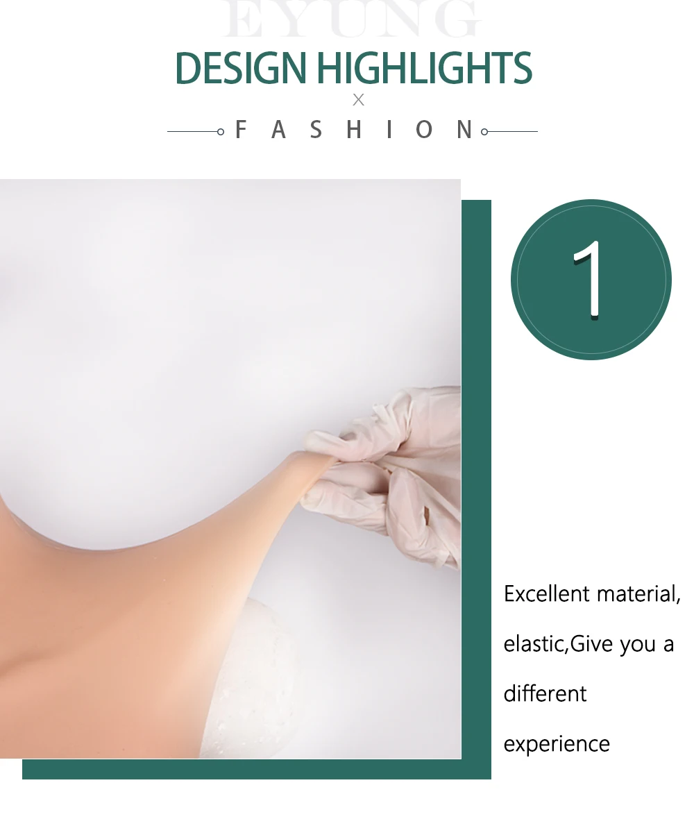 E cup Food grade silicone breast form Gel filling Breast plate Tit for crossdresser drag queen sissy cosplay fake boobs Chest (3)