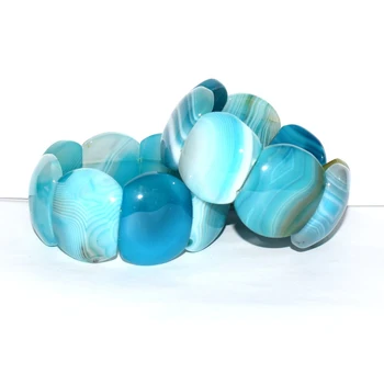 

Natural blue agate bracelet