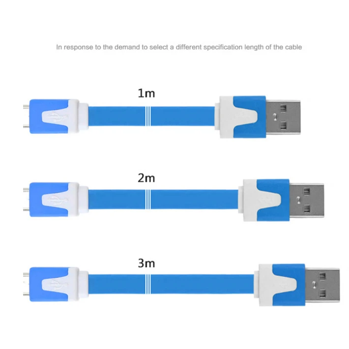 10 шт./лот, 1 м, 2 м, 3M, 8-контактный плоский usb-кабель для зарядки и синхронизации данных, адаптер для Apple iPhone 11 pro max XR X 8 7 6 5