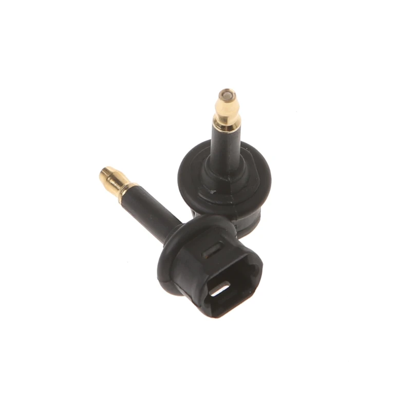 

2 Pcs Toslink Female To 3.5mm Male Mini Audio Plug Digital Optical Adapter Converter H7EC