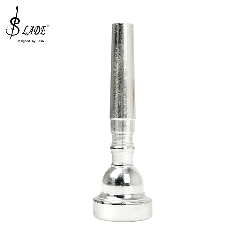 SLADE Musical Trompete Golden Langlebige Trompete mit Mundstück Handschuhe Schaumstoffgehäuse Blechblasinstrumententeile Bb B Flat Trompeta – Detail 8