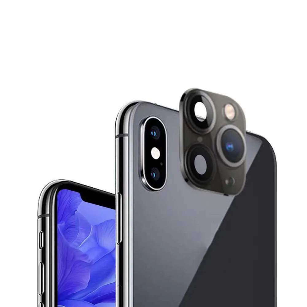 Anti-Scratch Modified Metal Sticker Seconds Change Camera Lens Cover FOR iPhone X XS XR MAX Fake Camera FOR iPhone 11 Pro Max best smartphone lens kit