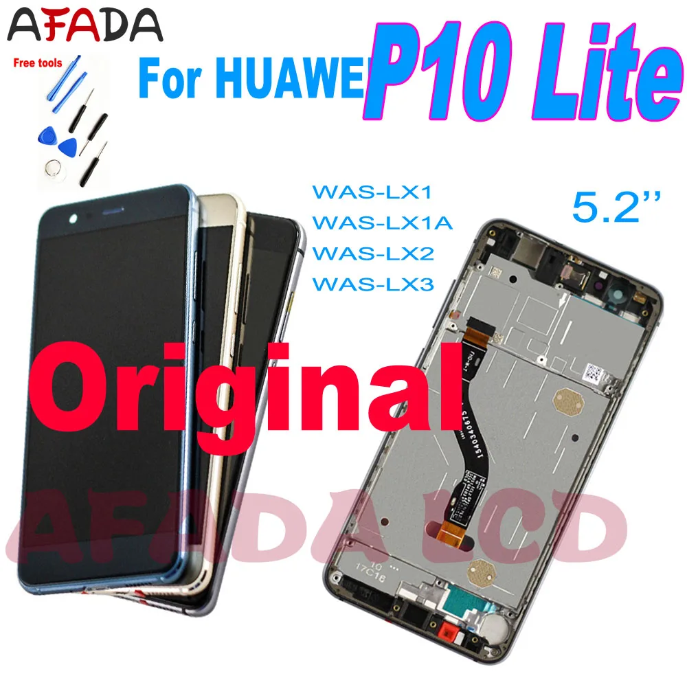 Lcd Da 5.2 Pollici Originale Per Huawei P10 Lite Lcd Display Touch Screen P10 Lite Was-Lx1 Was-Lx1A Was-Lx2 Was-Lx3 Sostituzione Dello Schermo