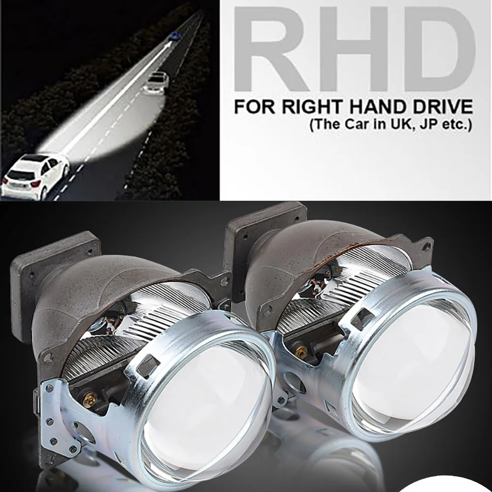 LHD RHD HID Bi Xenon объектив проектора для фар автомобиля 3,0 Koito Q5 35 Вт можно использовать с D1S D2S D2H D3S D4S супер яркий - Цвет: Right rudder driving