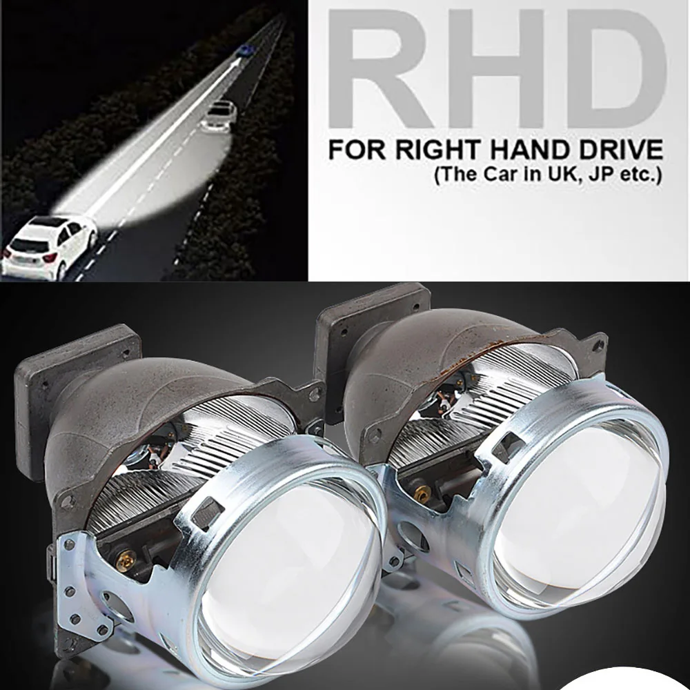 Right rudder driving LHD RHD HID Bi Xenon объектив проектора для фар автомобиля 3,0 Koito Q5 35 Вт можно использовать с D1S D2S D2H D3S D4S супер яркий - Цвет: Right rudder driving