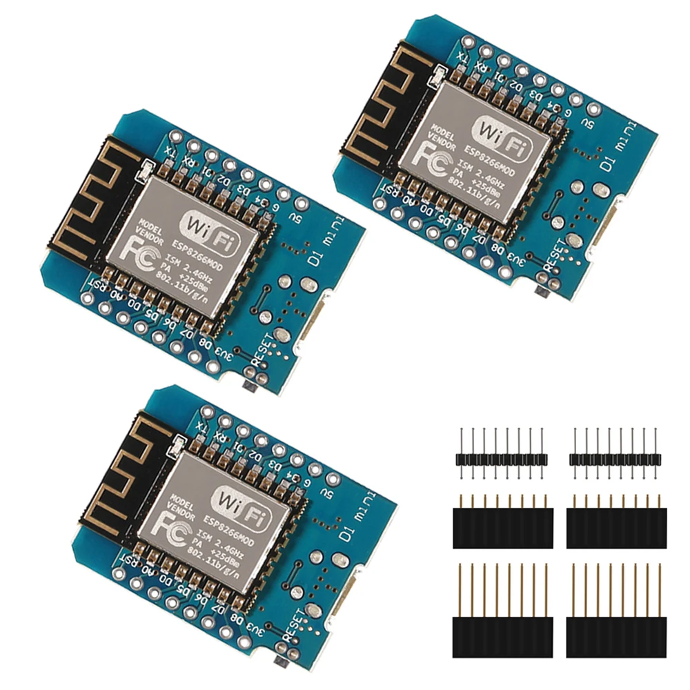 

3 шт./lotESP8266 ESP-12 Wemos D1 Mini Wi-Fi макетная плата Micro USB 3,3 В на основе ESP-8266 с контактом ESP12 WeMos D1 Mini Модуль