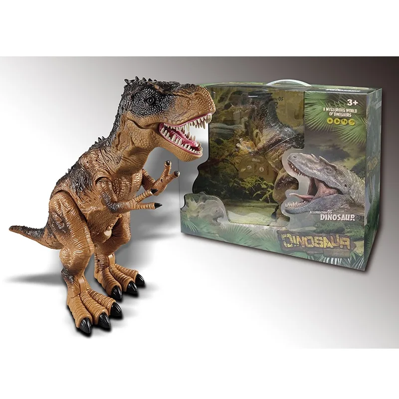

Electric Plastic Dinosaur Toy Jurassic Animal Spray T-Rex Light Walk Simulated Dinosaur Models