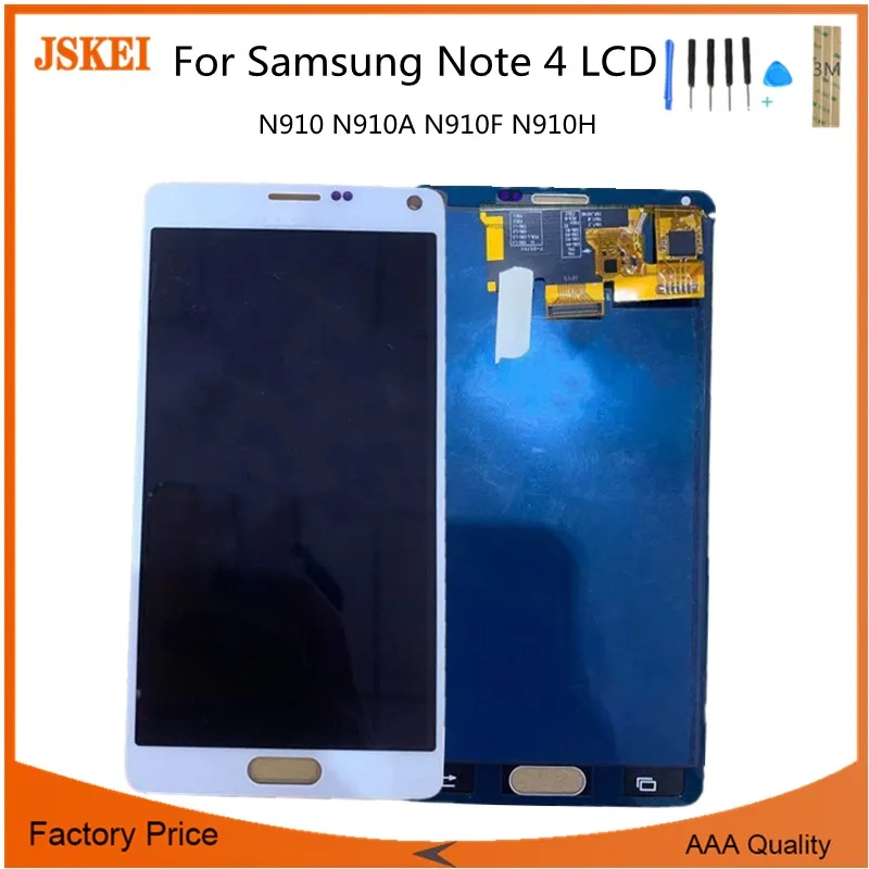 5,7 ''без битых пикселей для samsung Note 4 N910 N910A N910H N910F ЖК-дисплей кодирующий преобразователь сенсорного экрана в сборе Замена