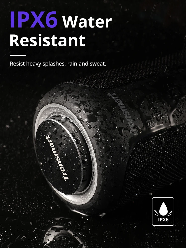 Tronsmart T6 Plus Upgraded Edition Bluetooth 5.0 Portable Speaker with Up to 40W Power, SoundPulse Technology, IPX6, NFC Tronsmart T6 Plus Upgraded Edition Bluetooth 5.0 Portable Speaker with Up to 40W Power, SoundPulse Technology, IPX6, NFC