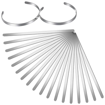 

18 Pieces Bracelet Blanks Adjustable Cuff Bangle Bracelet Stainless Steel Blank Bangle for DIY Jewelry Bangle Making