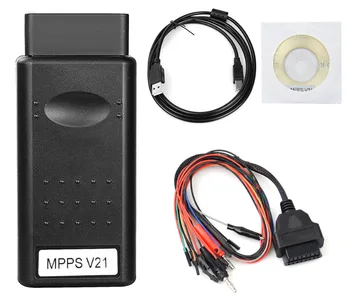 

NEW OBD2 MPPS V21 Auto ECU Chip Tuning Interface For EDC15 16 17 MPPS V21 MAIN + TRICORE + MULTIBOOT with Breakout Tricore Cable