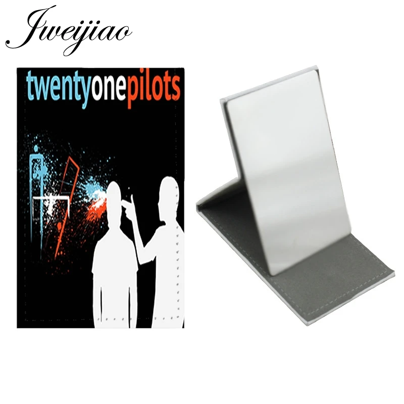TO11 JWEIJIAO twenty one pilots настольное зеркало из нержавеющей стали складной кожаный макияж инструменты для красоты дорожный кошелек зеркало H267 - Цвет: TO11