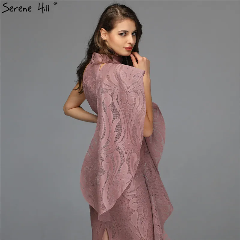 2020 розовые сексуальные коктейльные платья на одно плечо с оборками Русалка