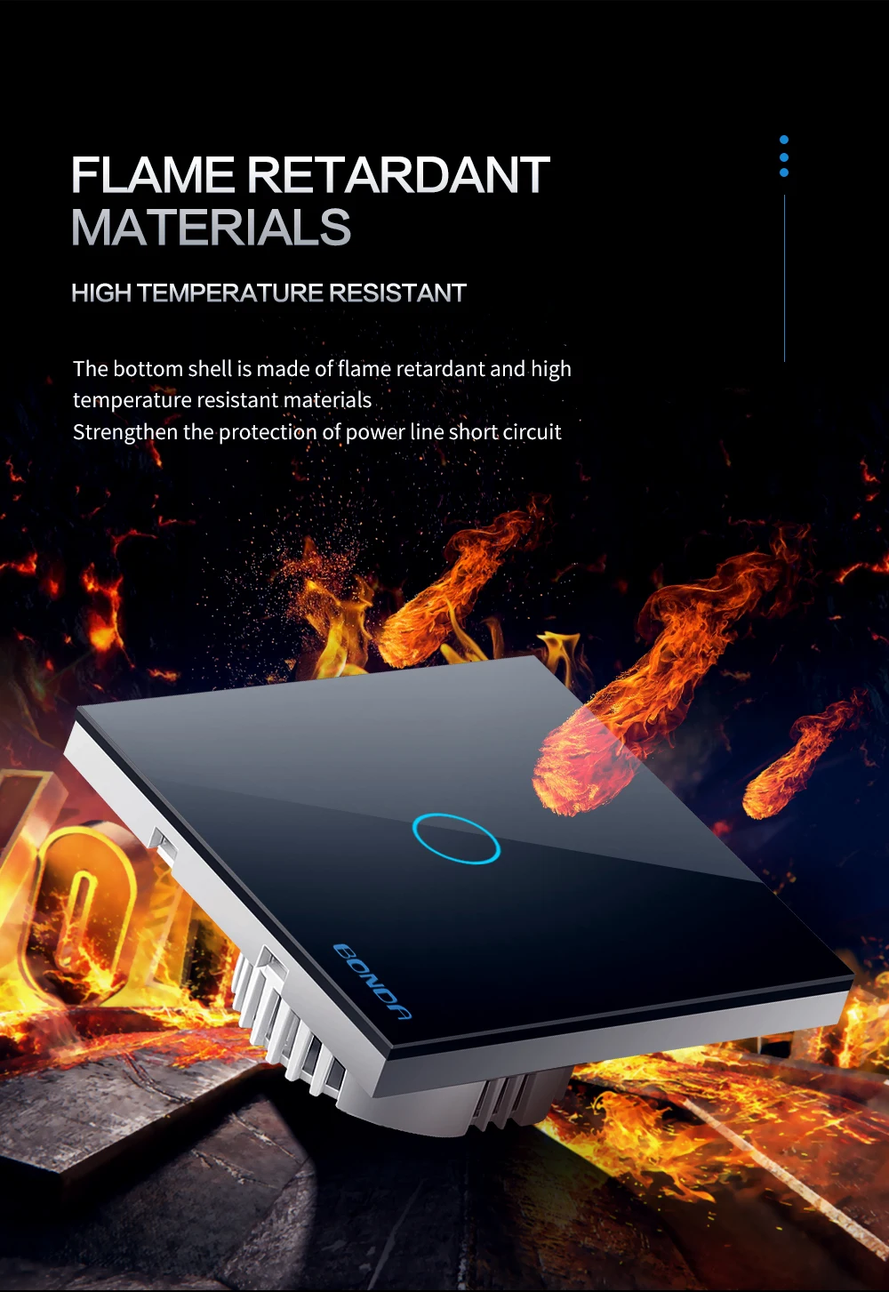 da ue cristal temperado painel vidro 1