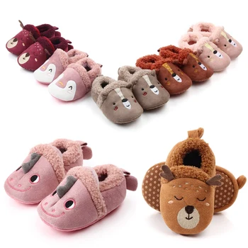 

Anti-slip Soft Sole Crib Newborn Baby Shoes Breathable Anti-Slip Casual Cartoon Animal Sneakers Toddler Soft Soled Walking Shoes