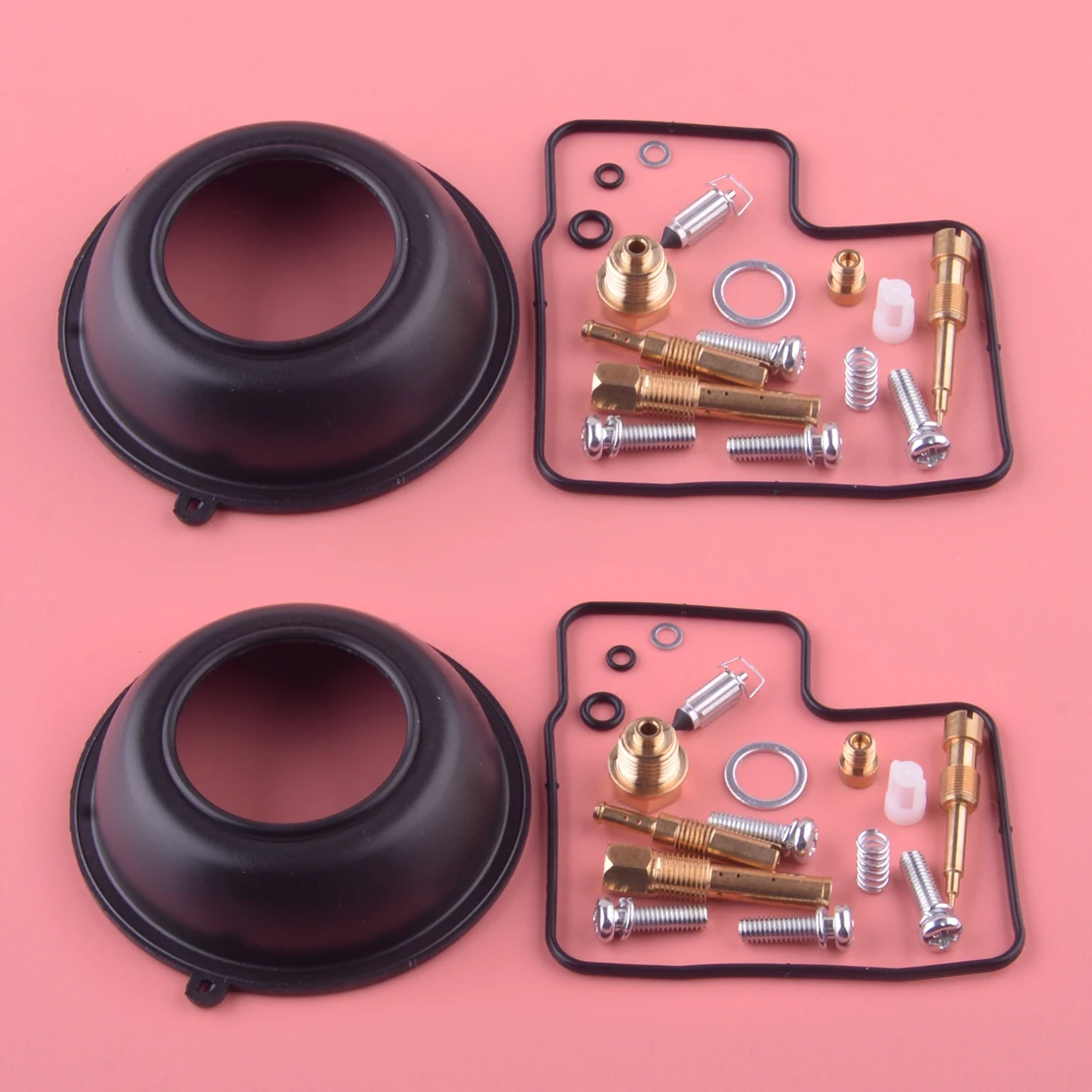2 Sets Carburetor Repair Kit Carb Fix Rebuild Set Plunger Diaphragm
